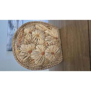 Vintage Rattan Souvenir Case